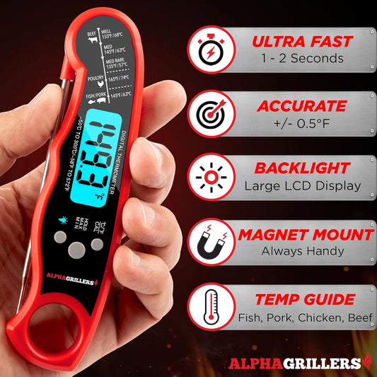Alpha Grillers Instant Meat Thermometer