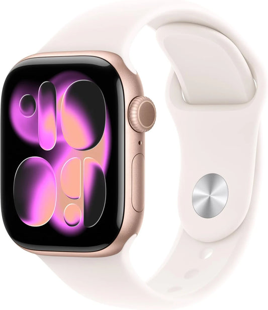 Apple Watch Series 11 GPS 42mm Rose Gold Aluminum Light Blush Sport Band